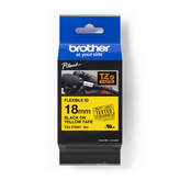 Brother TZ-FX641 / TZe-FX641, 18mm x 8m, černý tisk/žlutý podklad, originální páska