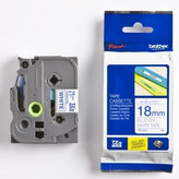 Páska, 18 mm x 8 m, BROTHER, bílá-modrá