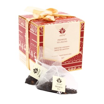 ARÔME Čaj v krabičce, zelený, 2 příchutě po 5 kusech, Ananas, Jasmín