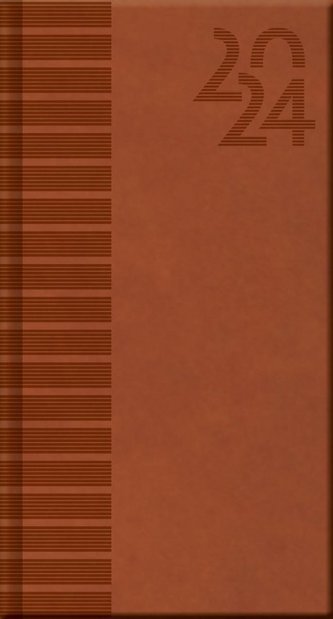 Diář 2024 VIVELLA Brown -mini, týdenní A6