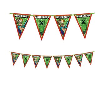 Party vlaječková girlanda Minecraft 230 cm