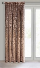 Dekorační vzorovaný závěs s řasící páskou TAVRIJA kávová 135x270 cm (cena za 1 kus) MyBestHome