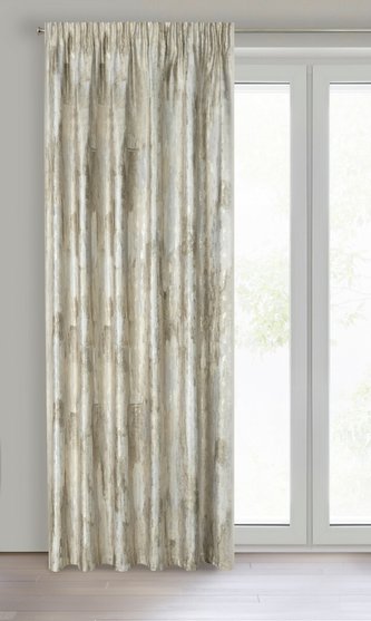 Dekorační vzorovaný závěs s řasící páskou ELENA krémová 140x270 cm (cena za 1 kus) MyBestHome