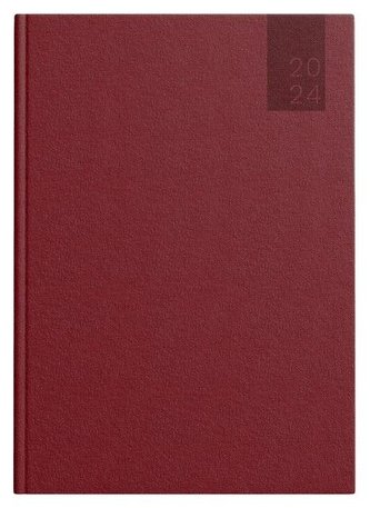 Kalendarz 2024 książkowy A5 Basic DTP bordowy