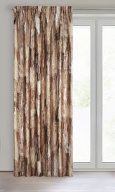 Dekorační vzorovaný závěs s řasící páskou ELENA cihlová 140x270 cm (cena za 1 kus) MyBestHome