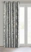 Dekorační vzorovaný velvet závěs s kroužky TANGO šedá 140x250 cm (cena za 1 kus) MyBestHome