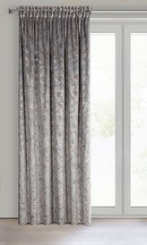 Dekorační vzorovaný závěs s řasící páskou TAVRIJA šedá 135x270 cm (cena za 1 kus) MyBestHome