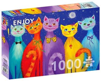 Puzzle 1000 Uśmiechnięte koty
