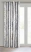 Dekorační vzorovaný velvet závěs s kroužky GRAZIA stříbrná 140x250 cm (cena za 1 kus) MyBestHome