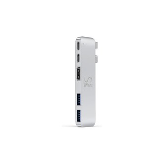 iWant USB-C HUB PRO III HDMI + Thunderbolt stříbrné iWant USB-C HUB PRO III HDMI + Thunderbolt stříbrné