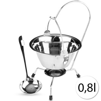 Kotlík nerez servírovací sada 0,8L  PERFECT