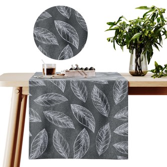 Ubrus - běhoun na stůl CALMA šedá 40x140 cm Mybesthome