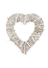 Srdce, proutěná dekorace