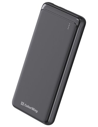 COLORWAY powerbanka/ 10 000mAh/ 2x USB/ USB-C/ Micro-USB/ Černá