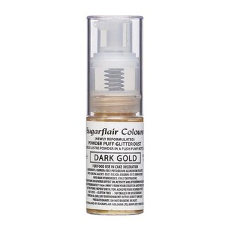 Třpytky v rozprašovači dark gold, 10g - Sugarflair