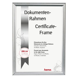 Hama rámeček plastový MADRID, stříbrná, 21x29,7cm (formát A4) Hama rámeček plastový MADRID, stříbrná, 21x29,7cm (formát A4)