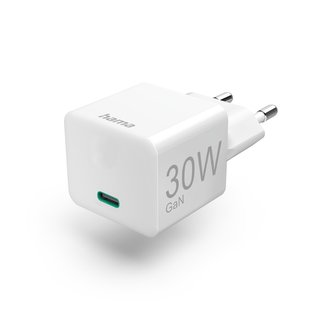 Hama rychlá USB nabíječka GaN, USB-C PD/QC 30 W Hama rychlá USB nabíječka GaN, USB-C PD/QC 30 W