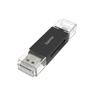 Hama USB čtečka karet OTG, USB-A/micro USB 2.0 Hama USB čtečka karet OTG, USB-A/micro USB 2.0