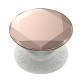 PopSockets PopGrip Gen.2, Metalic Diamond Rose Gold, 3D diamant růžové zlato, hliníkový