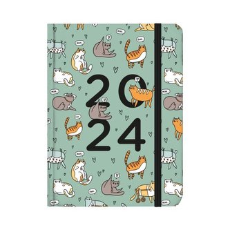 Kalendarz codzienny 2024 B6 Koty ALBI