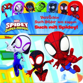 Marvel Spidey und seine Super-Freunde - Verrückte Such-Bilder mit Klappen - Such mit Spidey! - Pappbilderbuch mit 20 Klappen - W