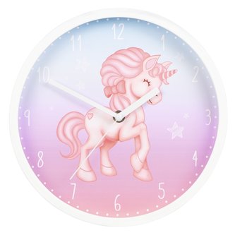 Hama Magical Unicorn, dětské nástěnné hodiny, průměr 25 cm, tichý chod Hama Magical Unicorn, dětské nástěnné hodiny, průměr 25 cm, tichý chod