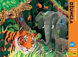 Dżungla Puzzle 220 elementów + książka Dżungla Puzzle 220 elementów + książka