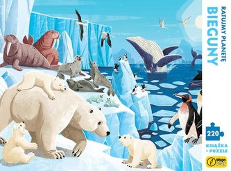 Bieguny Puzzle 220 elementów + książka