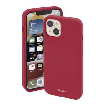 Hama MagCase Finest Feel PRO, kryt pro Apple iPhone 14, červený