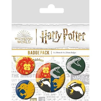 Set odznaků Harry Potter koleje