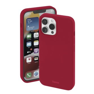 Hama MagCase Finest Feel PRO, kryt pro Apple iPhone 14 Pro Max, červený