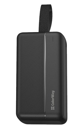 COLORWAY powerbanka/ 30 000mAh/ 2x USB QC3.0/ USB-C Power Delivery 22,5W/ Micro-USB/ Černá COLORWAY powerbanka/ 30 000mAh/ 2x USB QC3.0/ USB-C Power Delivery 22,5W/ Micro-USB/ Černá