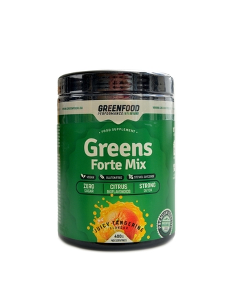 GreenFood nutrition - Performance Greens forte mix 400 g - Malina juice