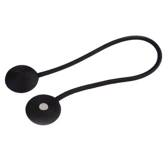 Dekorační ozdobná spona na závěsy s magnetem OPUS, černá, O 4,5 cm Mybesthome