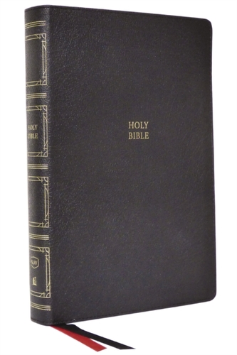 KJV, Paragraph-style Large Print Thinline Bible, Genuine Leather, Black, Red Letter, Thumb Indexed, Comfort Print KJV, Paragraph-style Large Print Thinline Bible, Genuine Leather, Black, Red Letter, Thumb Indexed, Comfort Print