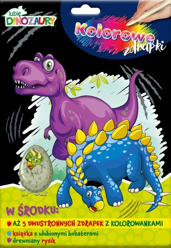 Lubię Dinozaury Kolorowe zdrapki Lubię Dinozaury Kolorowe zdrapki