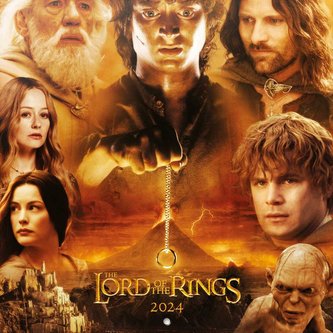 Oficiální nástěnný kalendář Pán prstenů|The Lord Of The Rings 2024 16 měsíců (SQ 30 x 30|60 cm)