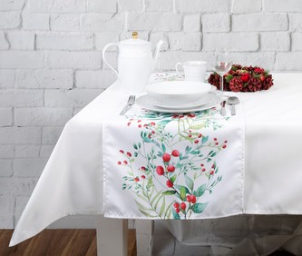 Ubrus - běhoun na stůl CHRISTMAS PINE motiv B 40x140 cm ESSEX