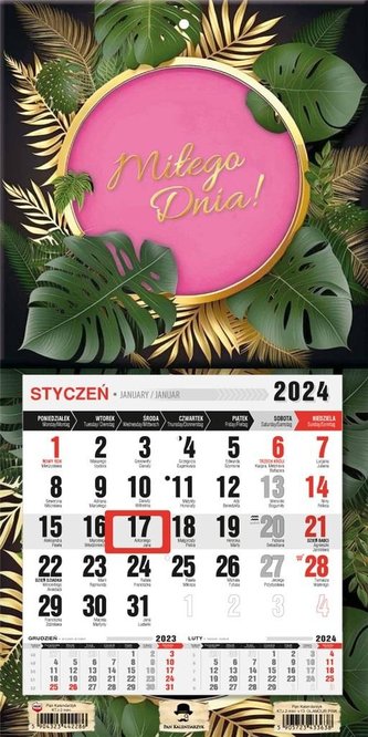 Kalendarz 2024 jednodzielny mini z mag. Glamour