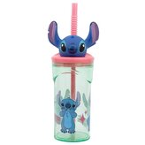 Kelímek s 3D figurkou360 ml s motivem květin - Stitch
