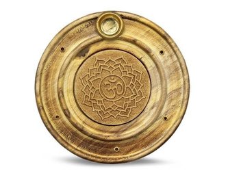 Stojan na VT kulatý dřevěný Sahasrára korunní 7. čakra 10 cm