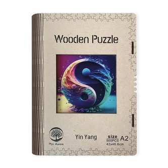 Dřevěné puzzle Jin Jang A2