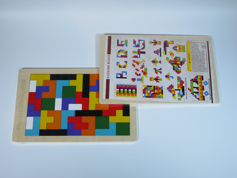 Tetris dřevěné puzzle jednotlivá deska