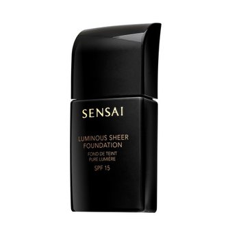 Sensai Luminous Sheer Foundation LS206 Brown Beige tekutý make-up pro sjednocenou a rozjasněnou pleť 30 ml