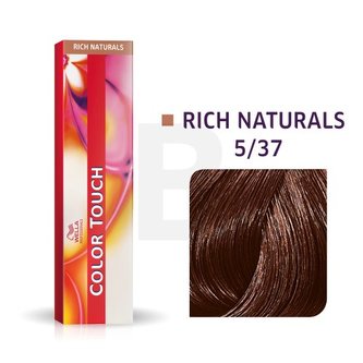 Wella Professionals Color Touch Rich Naturals profesionální demi-permanentní barva na vlasy s multi-dimenzionálním efektem 5/37 60 ml