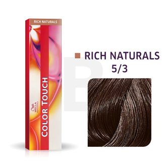 Wella Professionals Color Touch Rich Naturals profesionální demi-permanentní barva na vlasy s multi-dimenzionálním efektem 5/3 60 ml