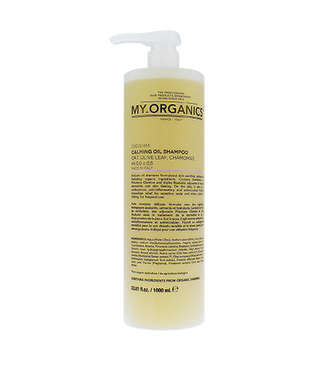 My.Organics Calming Oil Shampoo Oat, Olive Leaf And Chamomile pH 5,5 ± 0,5 zklidňující šampon 1000 ml
