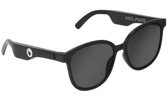 HELMER chytré brýle SG 11/ polarizační/ dotykové/ UV 400/ Bluetooth/ repro/ sluchátka/ mikrofon/ černé