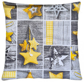 Bavlněný vánoční polštář 043 CHRISTMAS TIME 100% bavlna 40x40 cm, Mybesthome