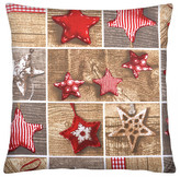 Bavlněný vánoční polštář 004 CHRISTMAS TIME 100% bavlna 40x40 cm, Mybesthome